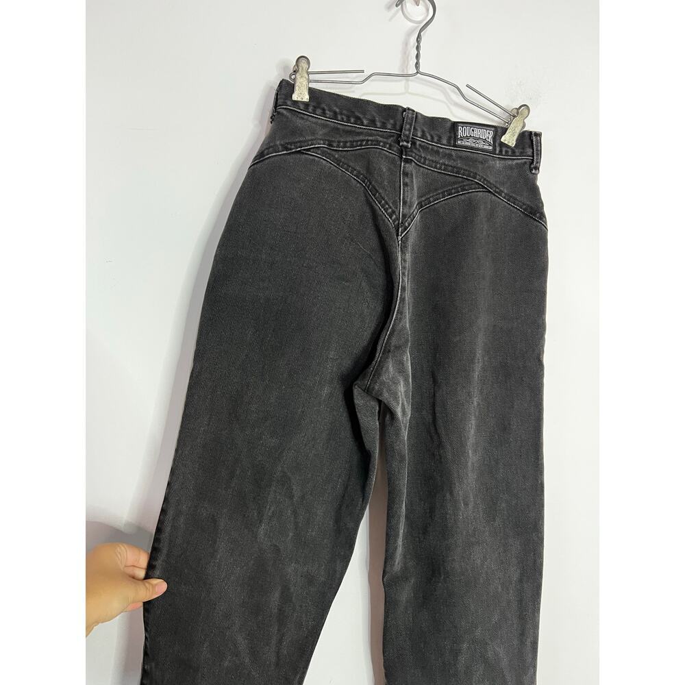 Vintage RoughRider Black wash denim jeans Waist size 26in - Picture 5 of 6